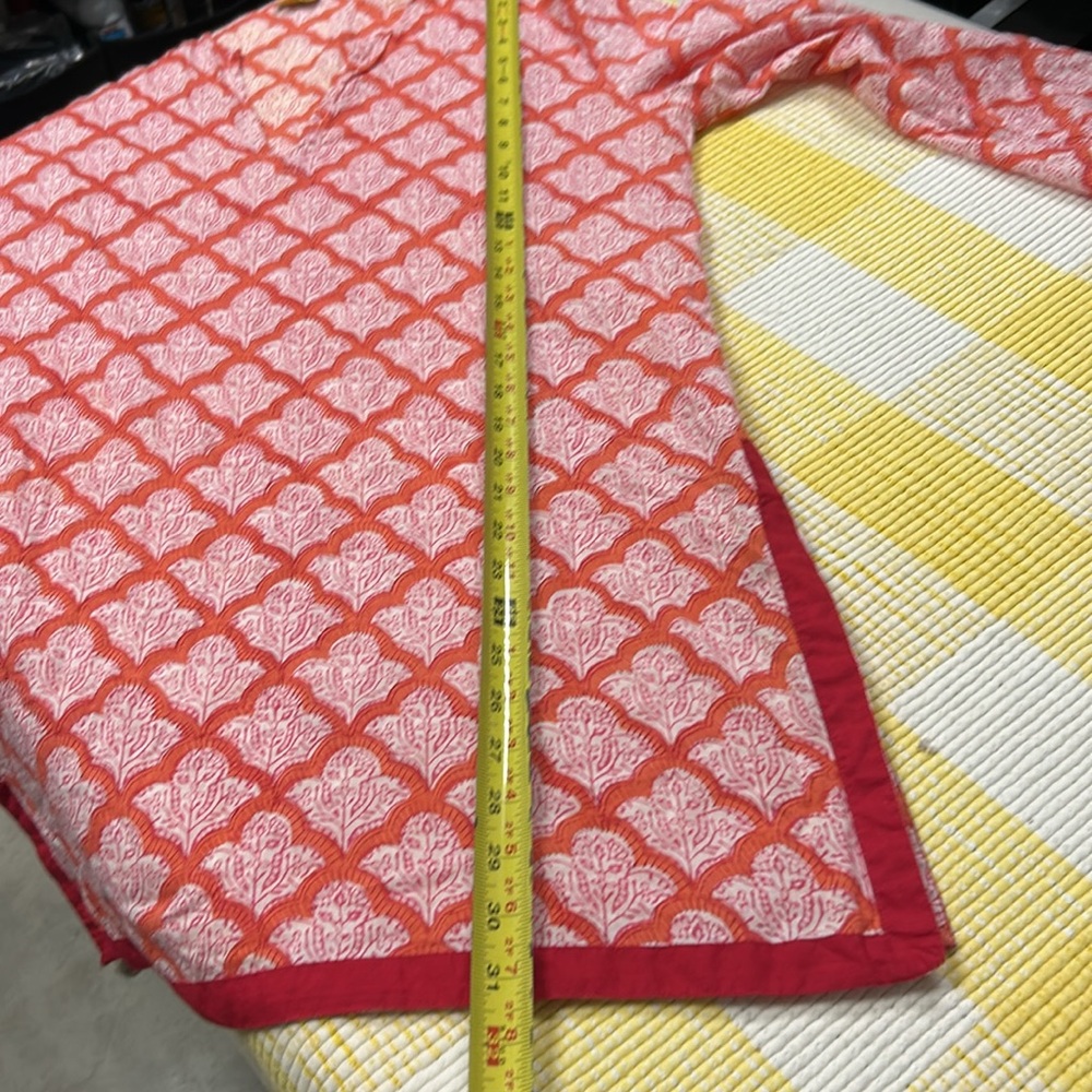 Roberta Roller Rabbit Tunic Orange Red Medium - image 7